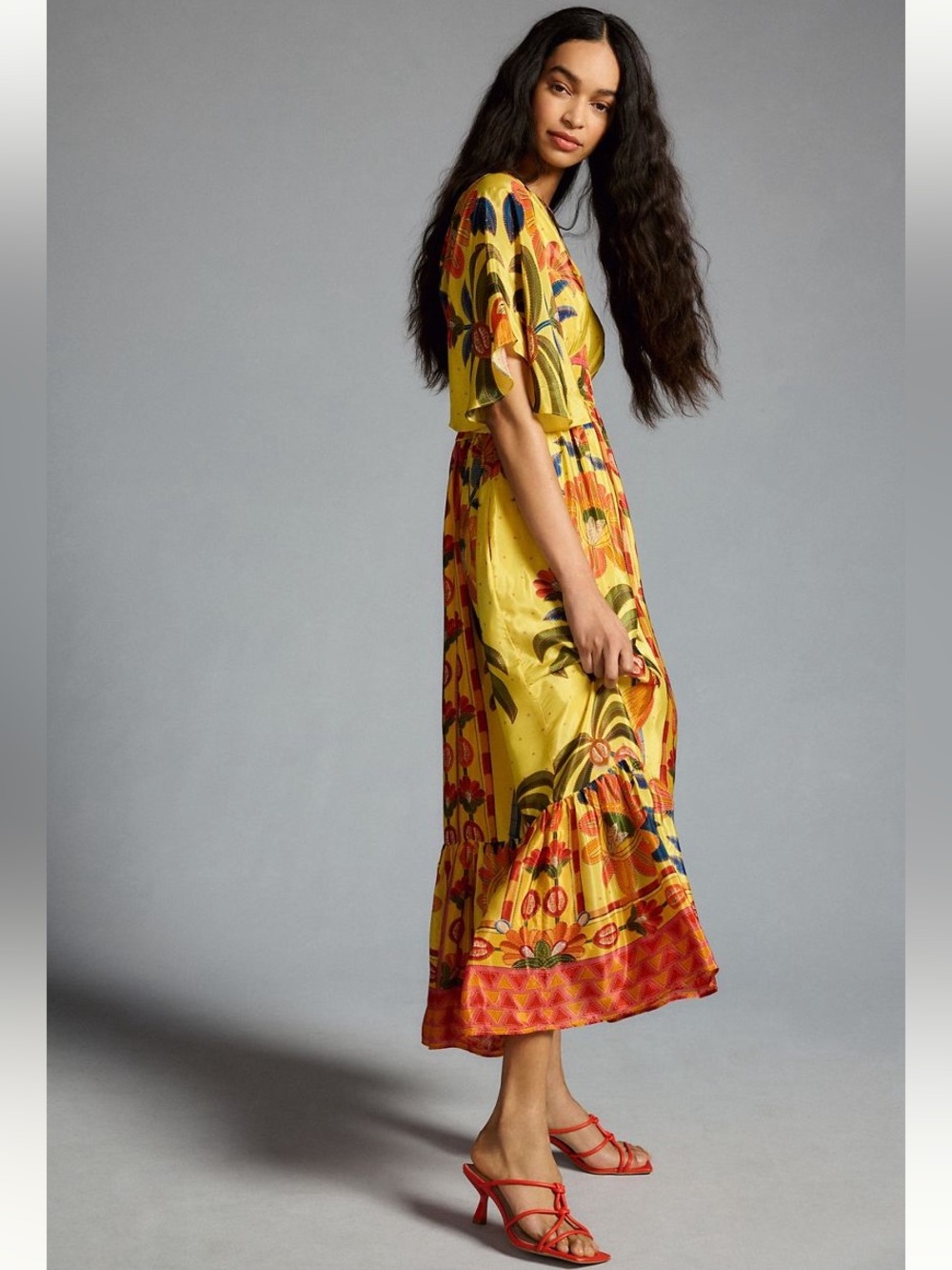 {Farm Rio x Anthropologie} V Neck Dress - Picture 3 of 14